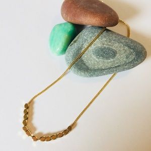 Dainty gold geo necklace